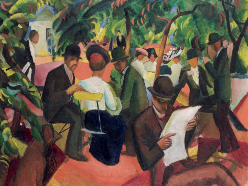 Gartenrestaurant (1912), August Macke.