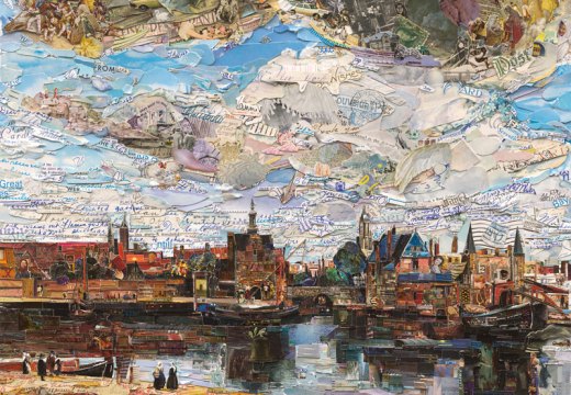 View of Delft (Postcards from Nowhere) (2015), Vik Muniz.