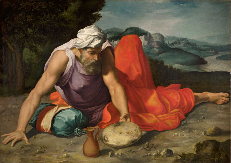 Elijah in the Desert (c. 1545–47), Daniele da Volterra