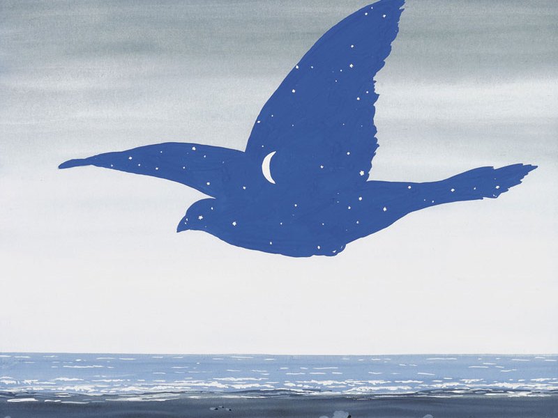 Le Baiser (c. 1957), René Magritte.