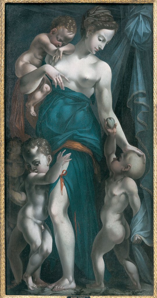 Charity (1555–60), Carlo Portelli.