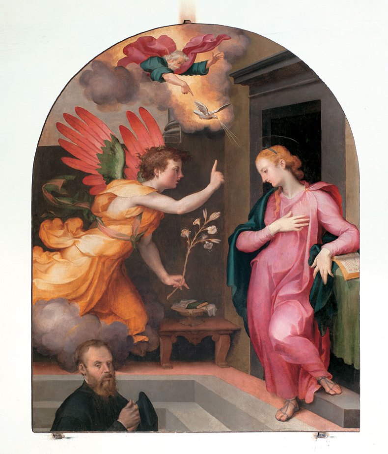 Annunciation of the Virgin (1555), Carlo Portelli.