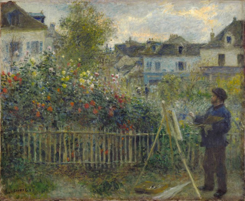Monet Painting in His Garden at Argenteuil (1873), Auguste Renoir