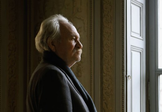 Jannis Kounellis photographed at the Monnaie de Paris, March 2016.