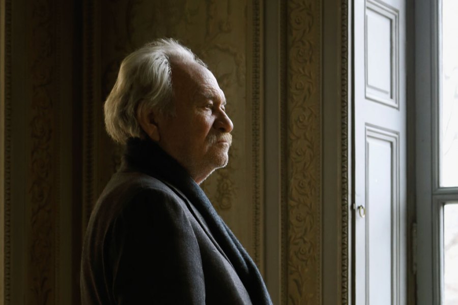 Jannis Kounellis photographed at the Monnaie de Paris, March 2016.