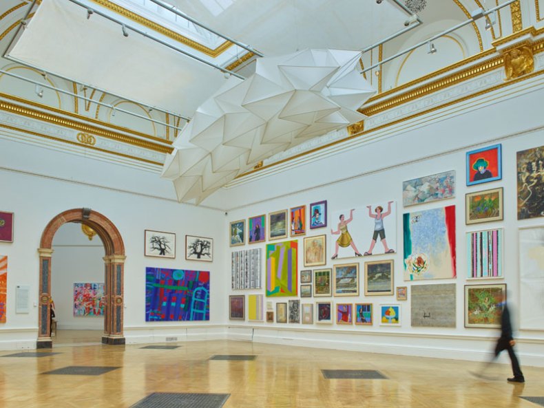 Installation view of the Summer Exhibition 2016 at the Royal Academy of Arts, London