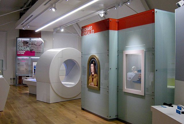 One of the galleries in the Richard III visitor centre, Leicester.