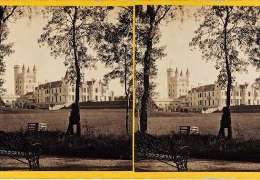 Stereocard depicting Balmoral Castle from the north-west (1863), George Washington Wilson (1823–90) & Co., Aberdeen. © National Museums Scotland