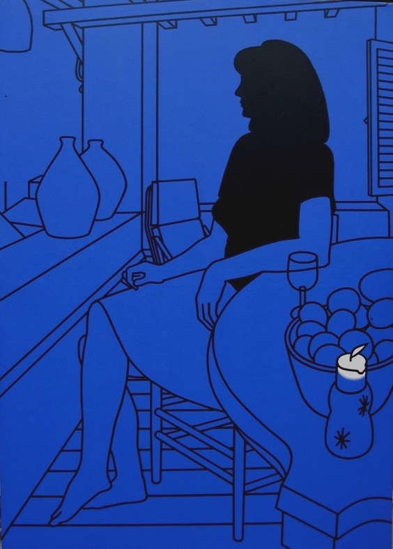 Girl on a Terrace (1971), Patrick Caulfield. Whitford Fine Art, London