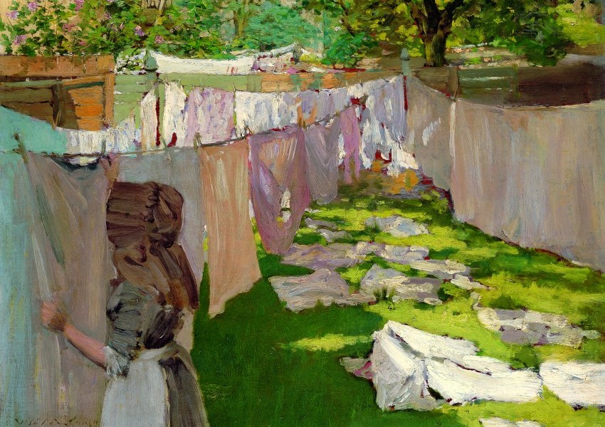 Washing Day – A Backyard Reminiscence of Brooklyn