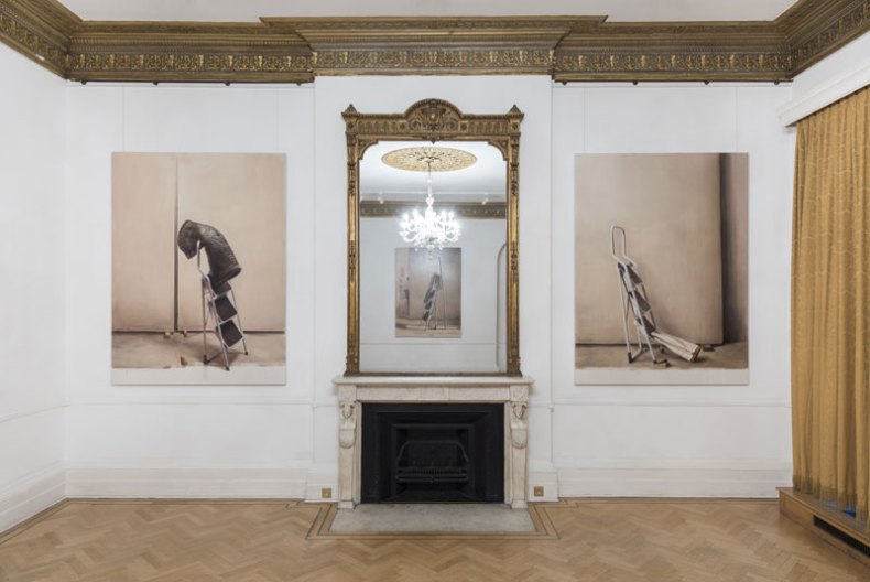 Installation view of 'Proprioception: Manuele Cerutti' at the Italian Cultural Institute, London. Courtesy the artist and ARTUNER. Photo: Damian Griffiths
