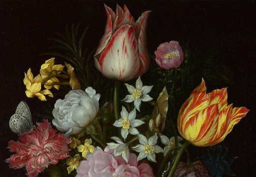 Flowers in a Glass Vase (1614), Ambrosius Bosschaert the Elder.