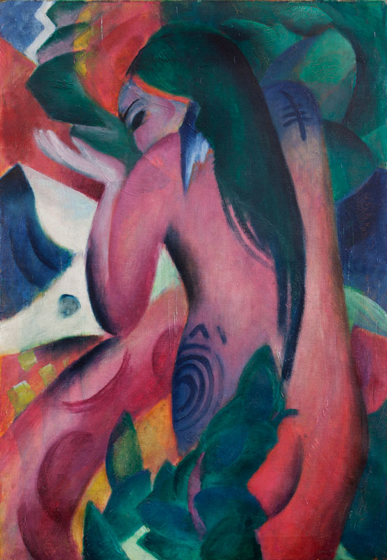 Red Woman (1912), Franz Marc. © Leicester Arts & Museums Service