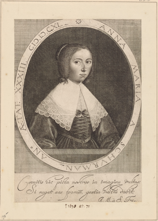 Self-portrait of Anna-Maria van Schurman Aged 33