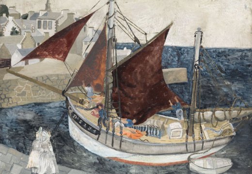 Boat in Harbour, Brittany (1929), Christopher Wood.