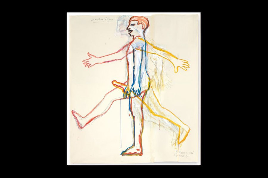 Marching Figure (1985), Bruce Nauman.