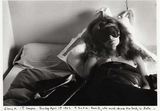 Gloria K., first sleeper. Anne B., second sleeper (1979), Sophie Calle