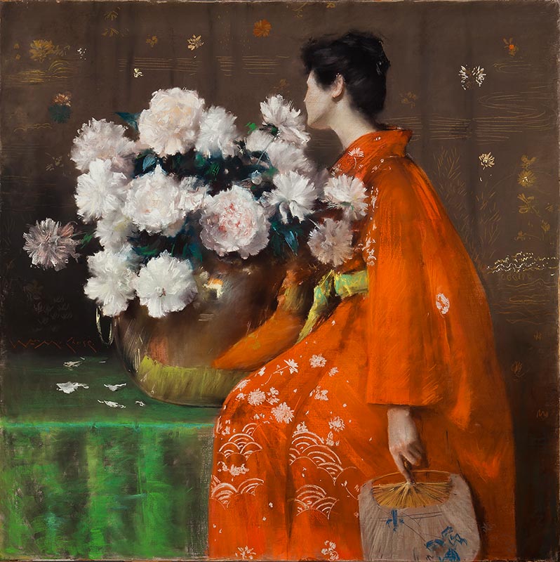 Spring Flowers (Peonies) (1889), William Merritt Chase.