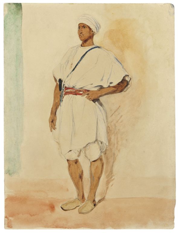 A Standing Moroccan Man (1832), Eugene Delacroix