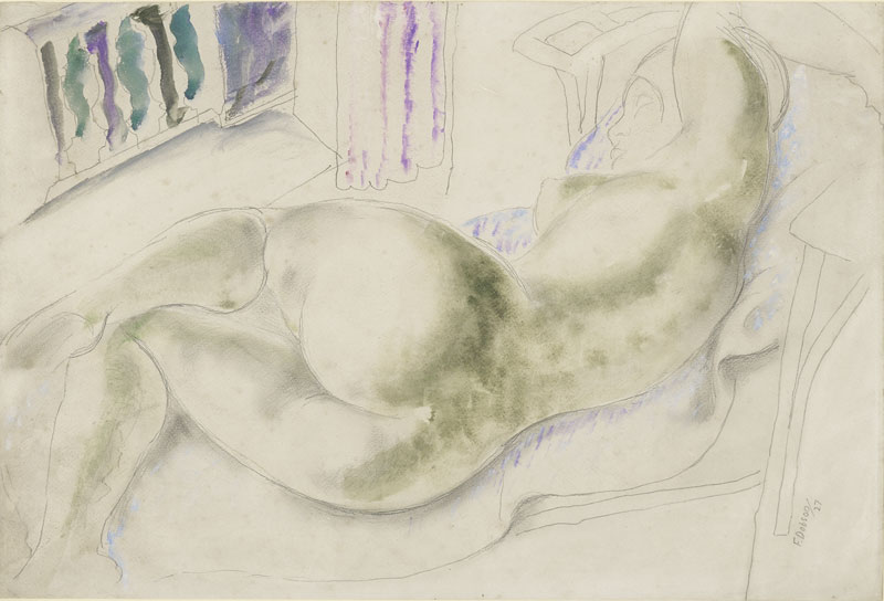 Reclining Nude with Mediterranean Window (1927), Frank Dobson