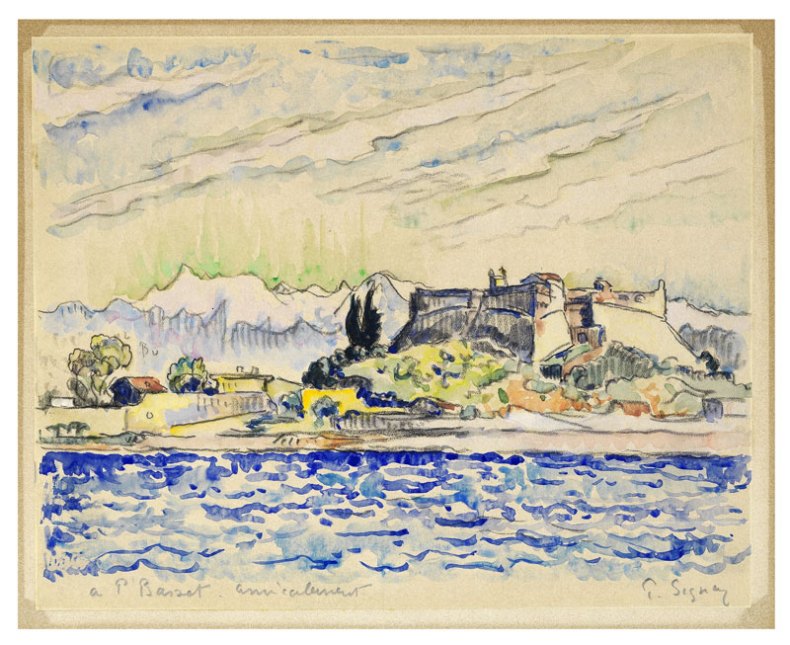 View of Calvi, Corsica (1935), Paul Signac. Courtesy Stephen Ongpin