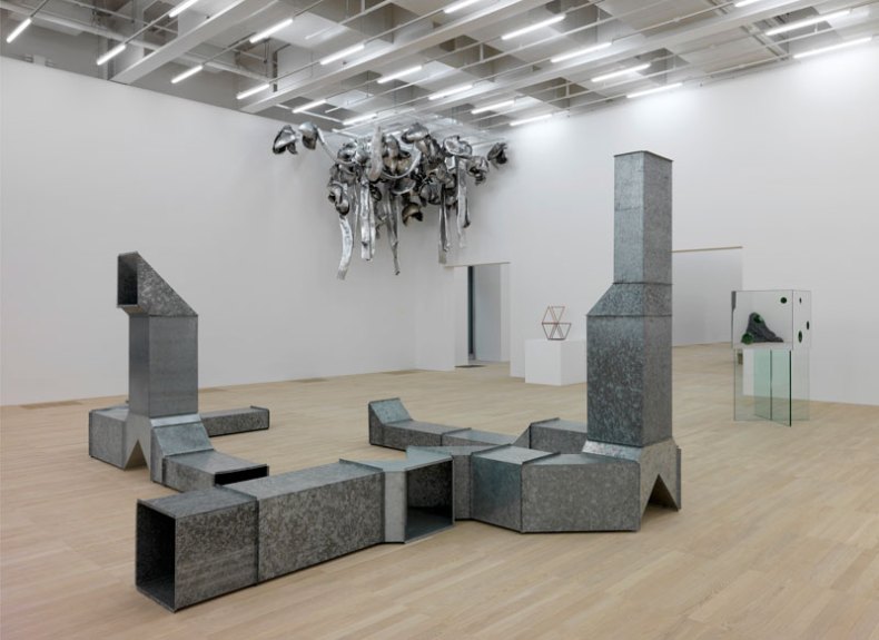 Installation view of 'Between Object and Architecture' in Tate Modern's new Swith House extension. Photo courtesy Tate Photography