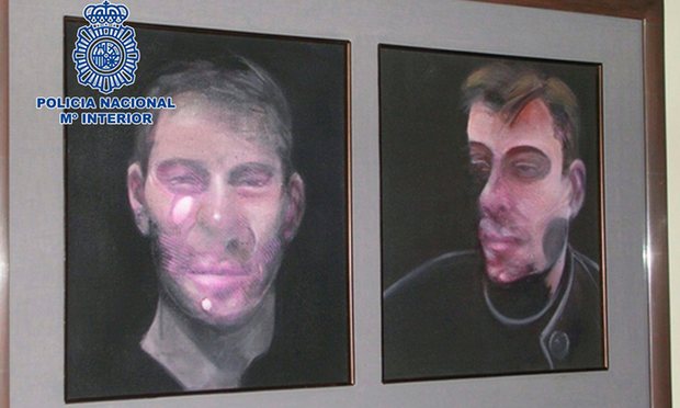 Spanish police arrested seven people in connection with the theft of five Francis Bacon paintings earlier this year