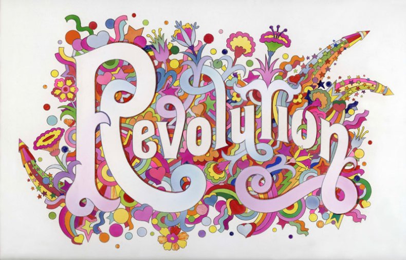 The Beatles Illustrated Lyrics, 'Revolution' (1968), Alan Aldridge.