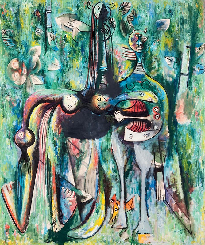 The Sombre Malembo, God of the Crossroads, (1943), Wifredo Lam