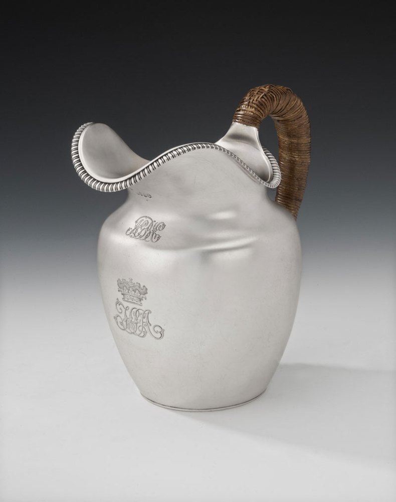 George III water jug (1818), John Edward Terrey, London.