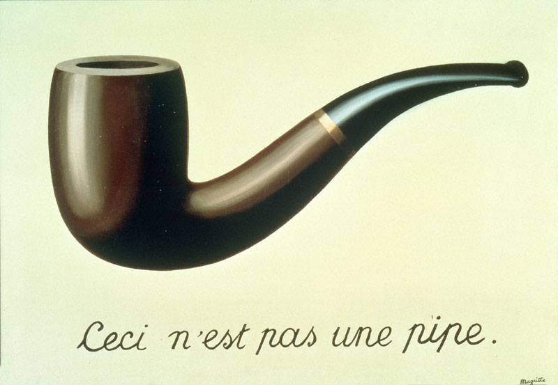 (1929), René Magritte, La Trahison des images (Ceci n’est pas une pipe)