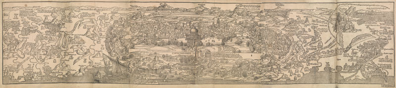 (1486), Bernhard von Breidenbach, Map of Jerusalem.