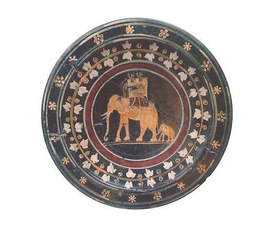 Plate with elephants, 3rd century BC, Greek.