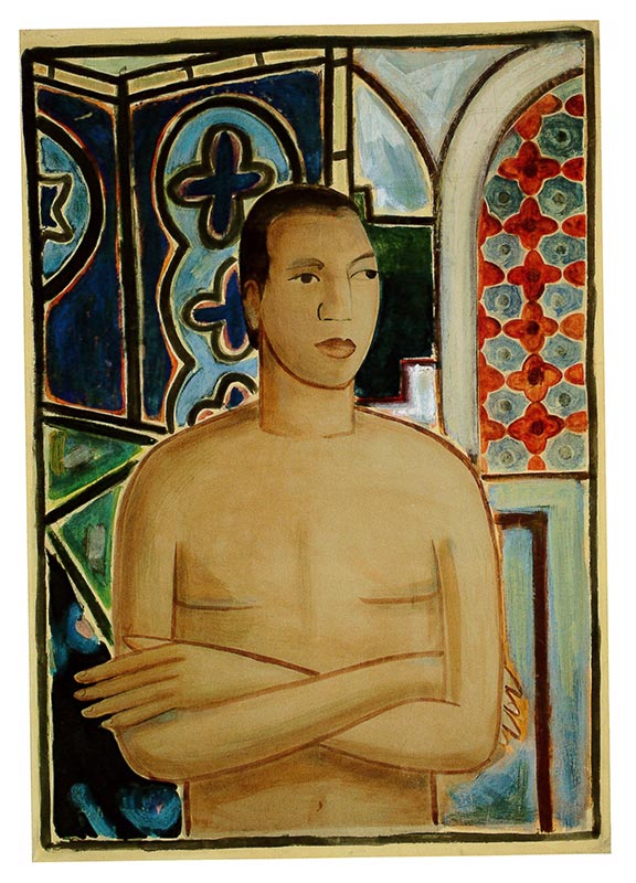 Self-Portrait, II, (1938), Wifredo Lam.