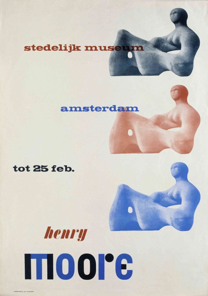 Exhibition poster (1949), Willem Sandberg. Stedelijk Museum, Amsterdam