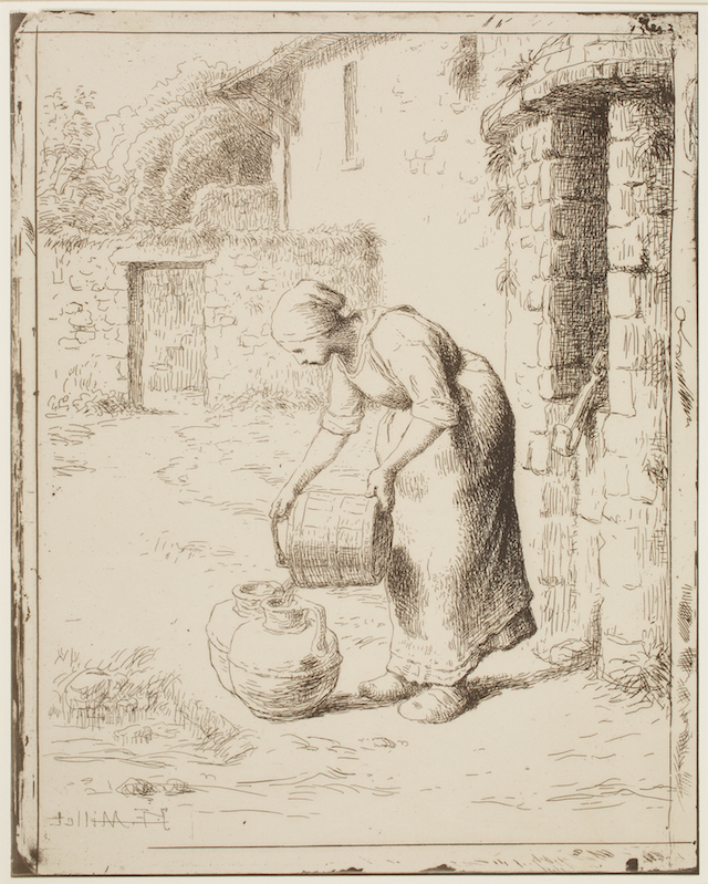 Woman Emptying a Bucket, plate 38 of 40 from the portfolio Forty Clichés Verre