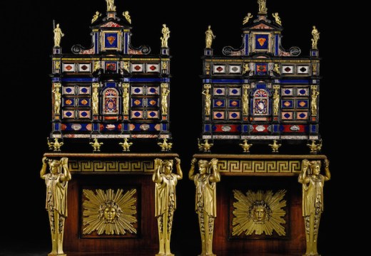Pietre dure cabinets