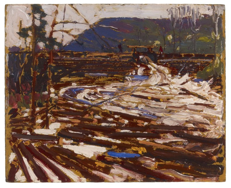Log Jam: Sketch for 'The Drive' (1916), Tom Thomson. The Thomson Collection © Art Gallery of Ontario
