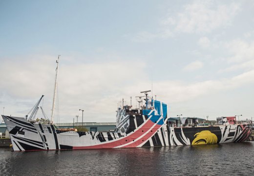 Dazzle Ship Scotland Every Woman (2016), Ciara Phillips. Photo: Ross Fraser McLean/ Studio RoRo