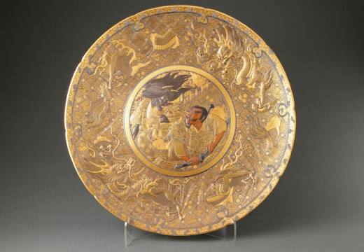 Damascene plate signed Komai, Japan, Meiji period (1868–1912)