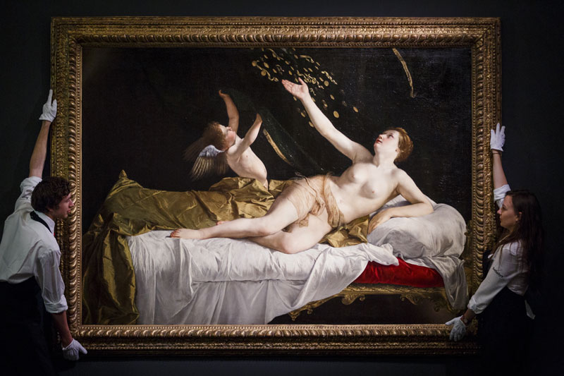 Danae, by Orazio Gentileschi