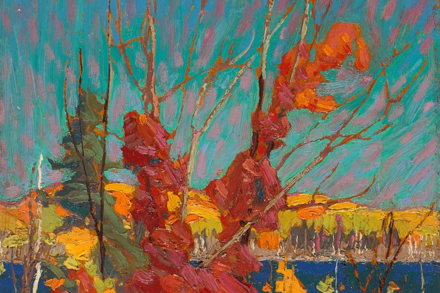 Autumn Foliage (detail; 1916), Tom Thomson. The National Gallery of Canada, Ottawa