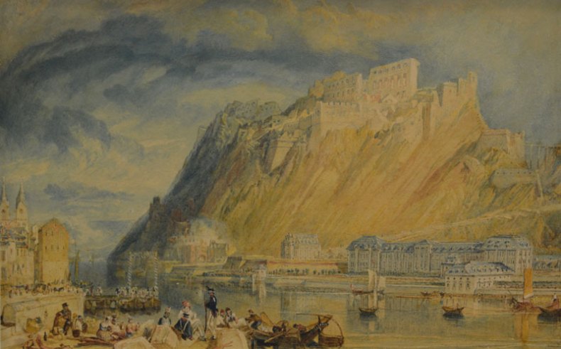 Ehrenbreitstein during the demolition of the fortress (1819–20), J.M.W. Turner.