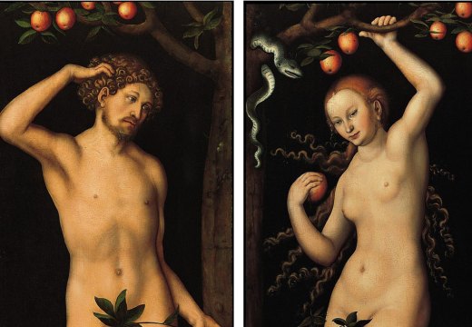 Adam and Eve (around 1530) by Lucas Cranach