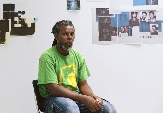 Hurvin Anderson photographed in his studio in London in August 2016. Photo by Jooney Woodward