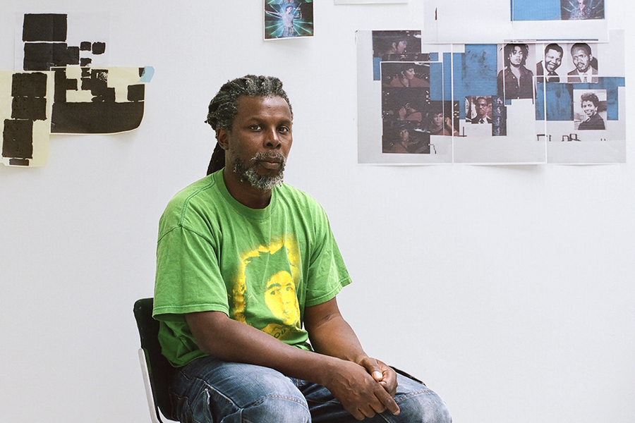 Hurvin Anderson photographed in his studio in London in August 2016. Photo by Jooney Woodward