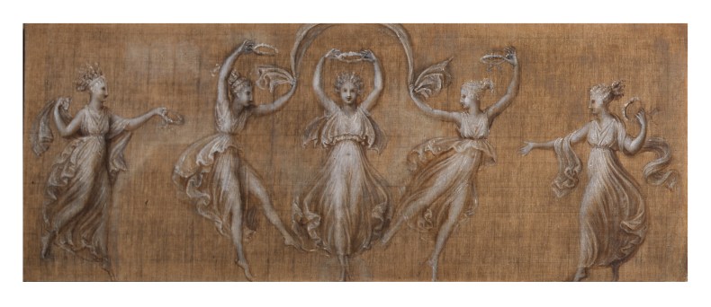 Five dancers with crowns, by Antonio Canova. Bassano del Grappa, Museo Civico