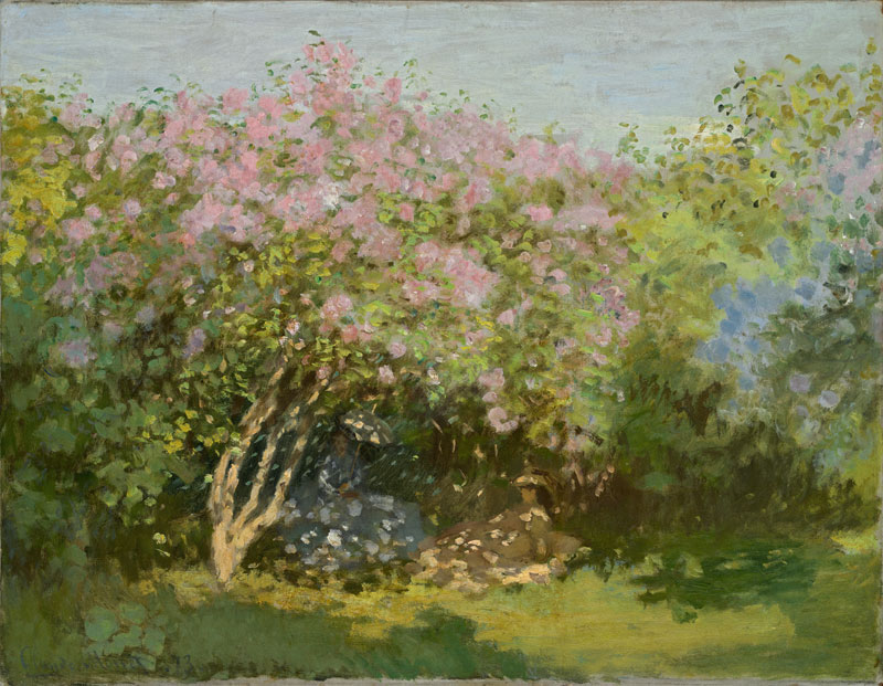 Lilas au soleil (1872–73), Claude Monet. Pushkin State Museum of Fine Arts, Moscow