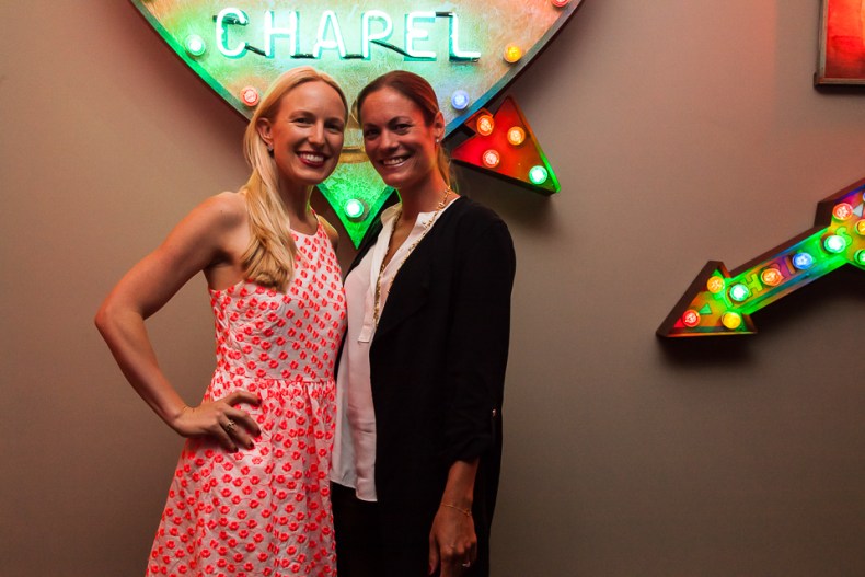 Mieka Sywak and Rebecca Davies at the Apollo 40 Under 40 party, in association with Sophie Macpherson Ltd.