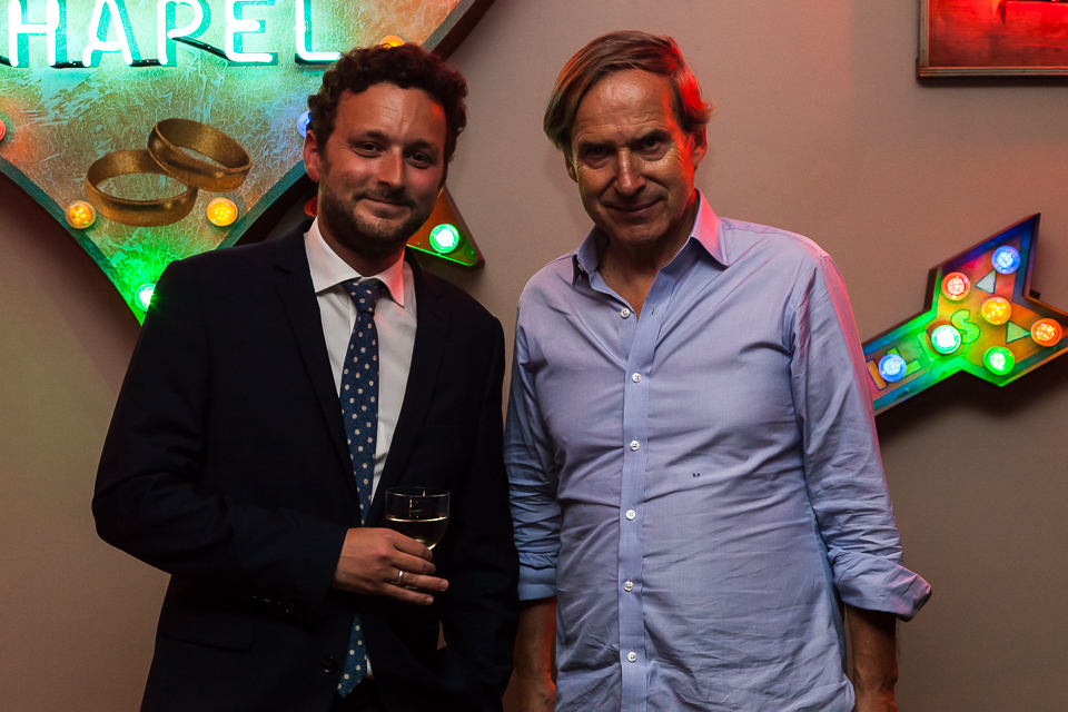 Thomas Marks and Simon de Pury at the Apollo 40 Under 40 party, in association with Sophie Macpherson Ltd.